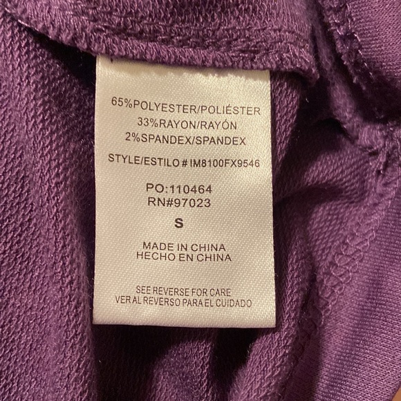 Mic & Jax Purple Mandala Art Design Hooded Sweatshirt - Picture 6 of 7